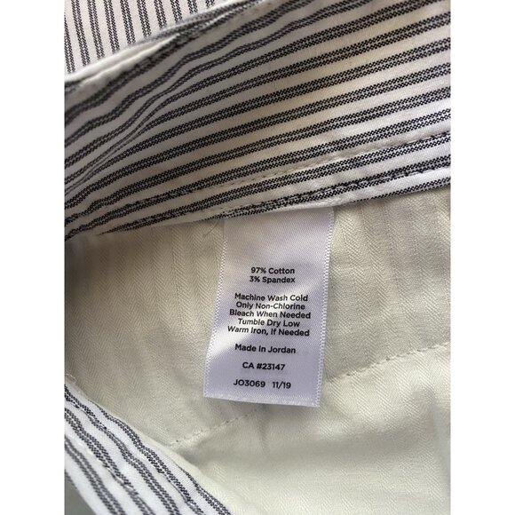 NEW Talbots Perfect Short Gray White Stripe 13" inseam Womens Size 6 - Picture 10 of 11
